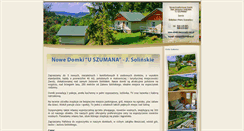 Desktop Screenshot of domki.bieszczady.net.pl