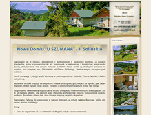 Tablet Screenshot of domki.bieszczady.net.pl
