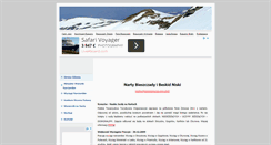 Desktop Screenshot of narty-wyciagi.bieszczady.pl