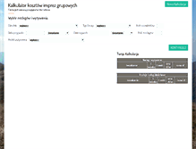 Tablet Screenshot of calc.bieszczady.com.pl